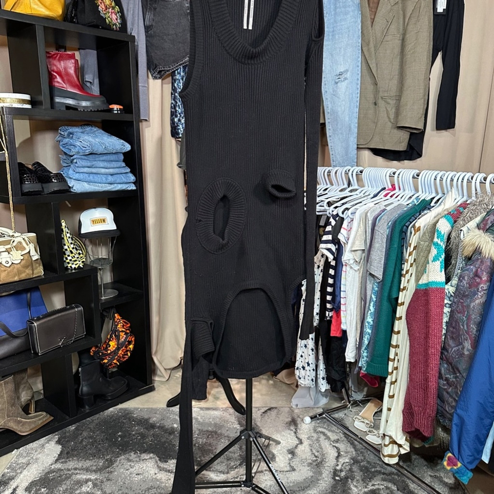 Rick Owens Black Banana Cashmere Sweater XL - Picture 8 of 17